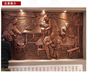 渭南•合阳文史馆项目铜雕塑
