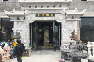 西安石材雕塑厂家-石雕牌楼