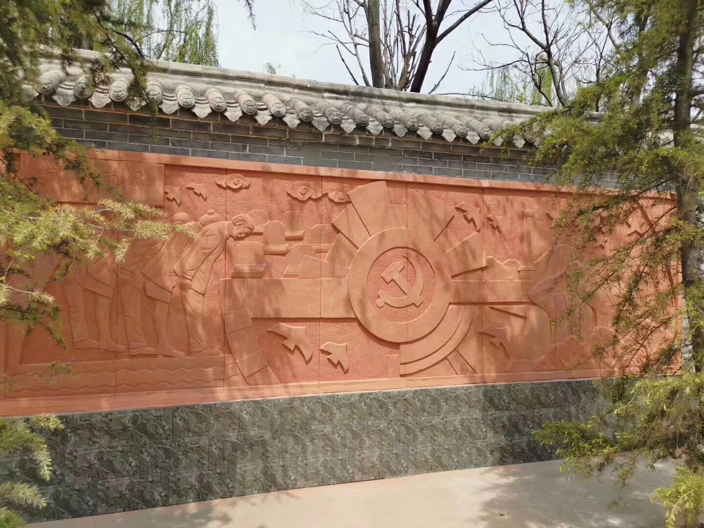 砂岩浮雕