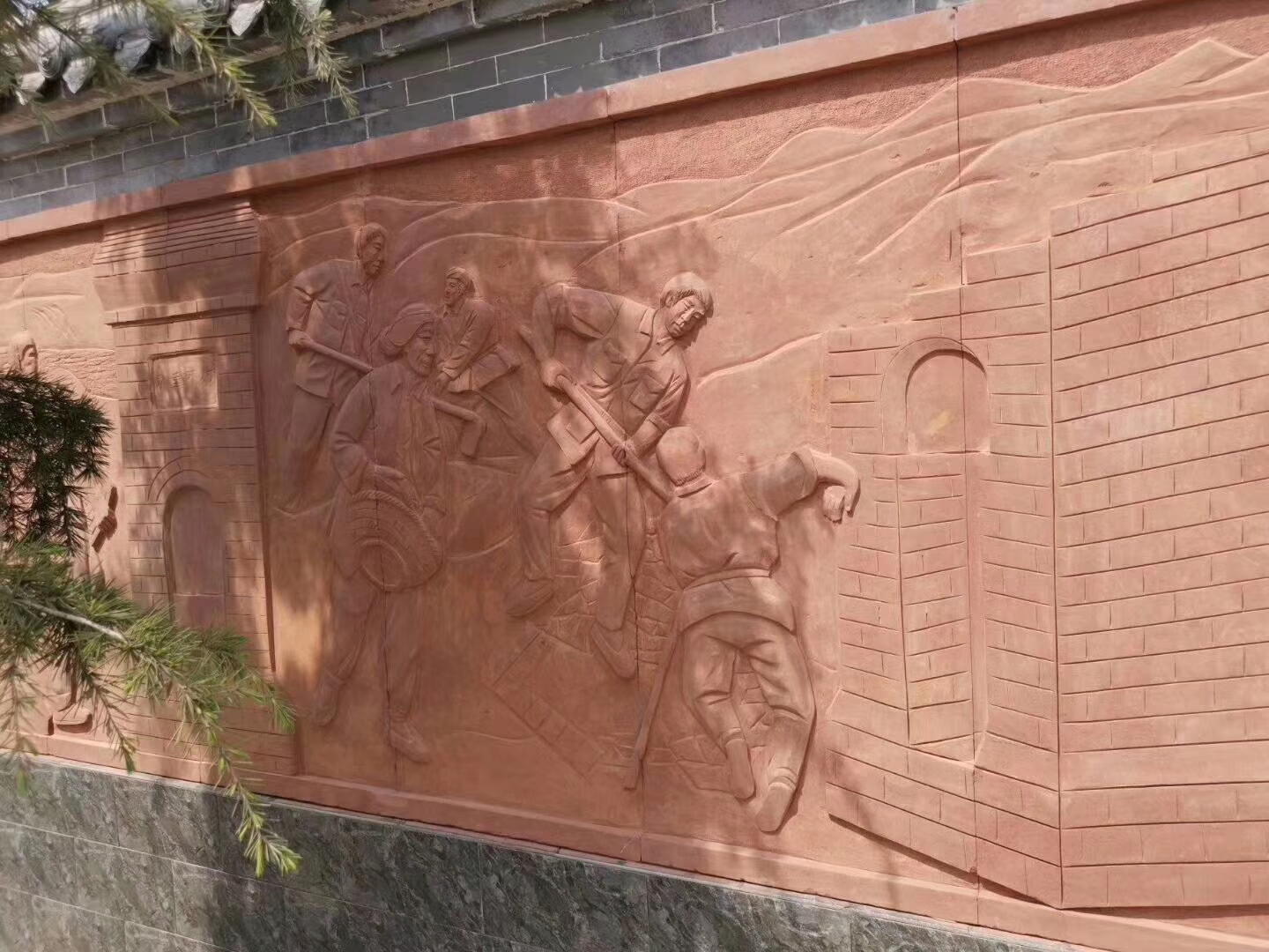 砂岩浮雕