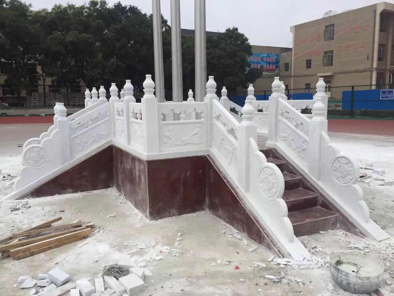 庆阳旗台汉白玉旗台