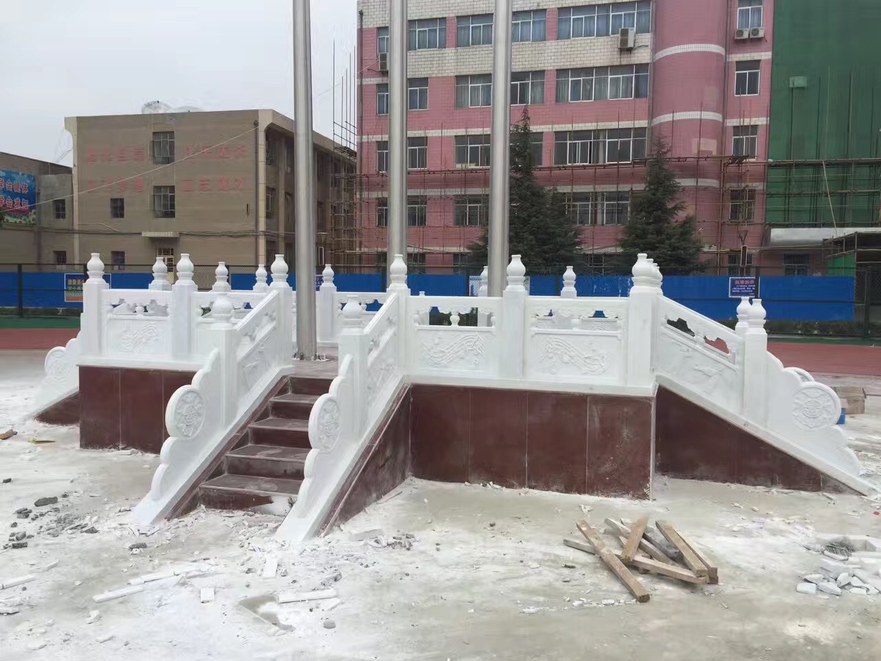 庆阳旗台汉白玉旗台