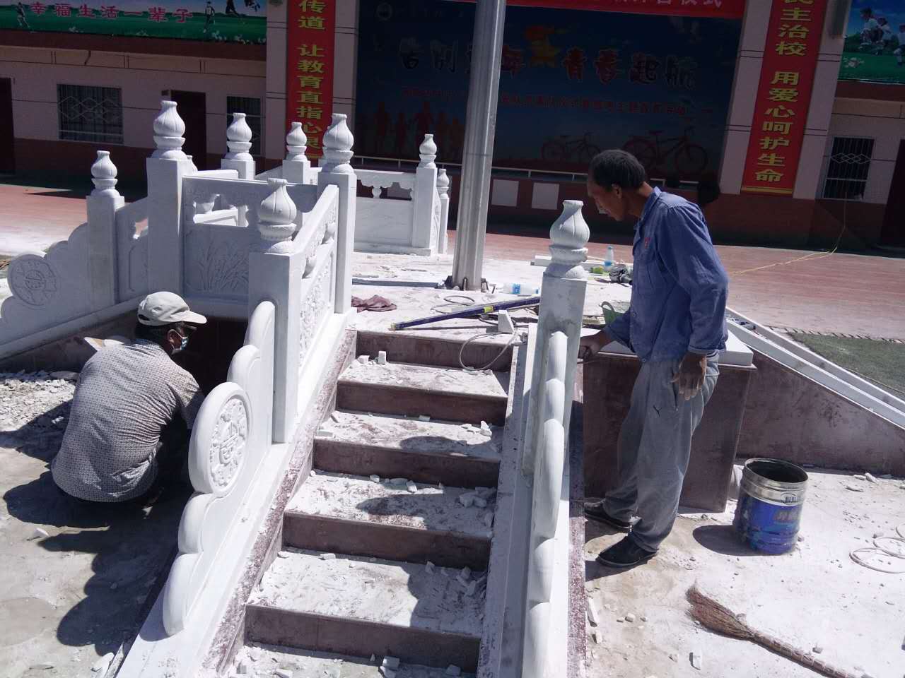 庆阳旗台汉白玉旗台
